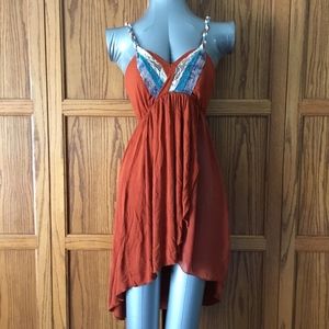 Burnt Orange Tunic/Mini Gimmicks by BKE